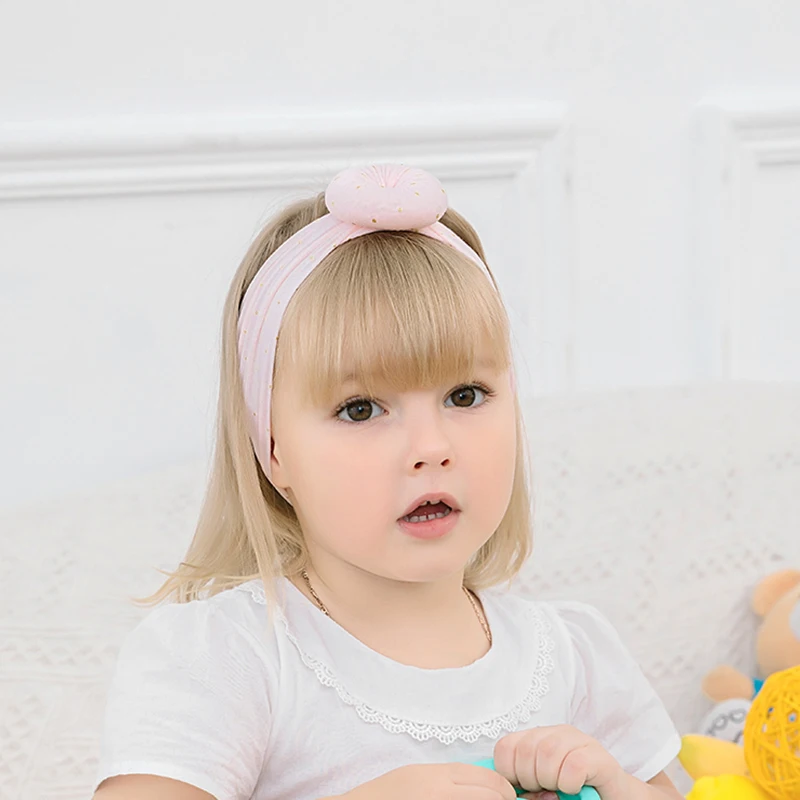 

Бренд 2020, нейлоновая повязка на голову с бантом, Эластичный Тюрбан, повязка на голову с узлом, новый От 0 до 6 лет, головной убор для новорожден...