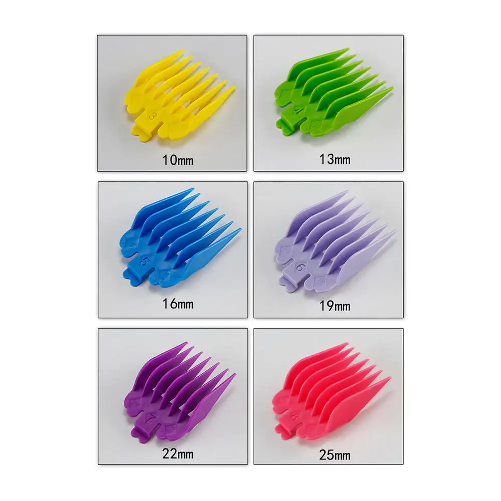 

10Pcs Universal Hair Clipper Limit Combs Guide Attachment Size Electric Push Replacement Accessories Limit Comb