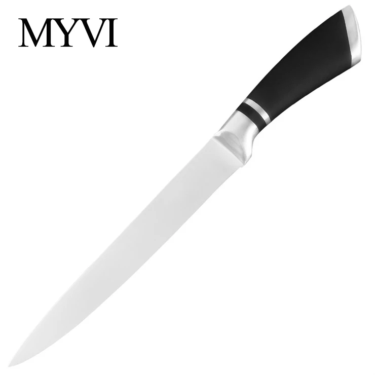 D.8 inch Slicing Кухонные ножи ручной работы из нержавеющей стали, аксессуары для кухонных ножей, японский нож для приготовления фруктов, Santoku, шеф-повара, набор ножей для нарезки хлеба - Цвет: D.8 inch Slicing