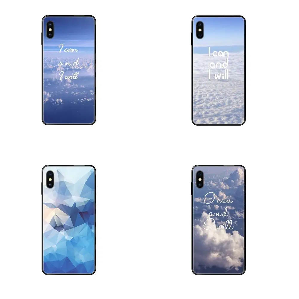 Для Xiaomi Mi Max Mix 2 3 2S 5X 6X CC9 CC9E Pro Note 10 Lite Ultra TPU Защитный белый облака цитаты я могу -