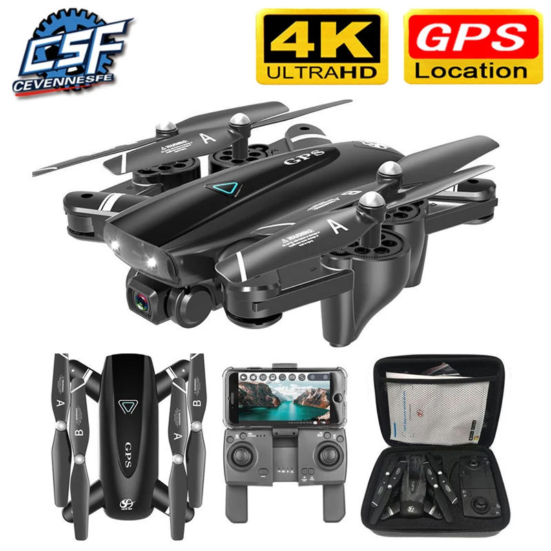 

NEW S167 GPS Drone With Camera 5G RC Quadcopter Drones HD 4K WIFI FPV Foldable Off-Point Flying Photos Video Dron Helicopter Toy
