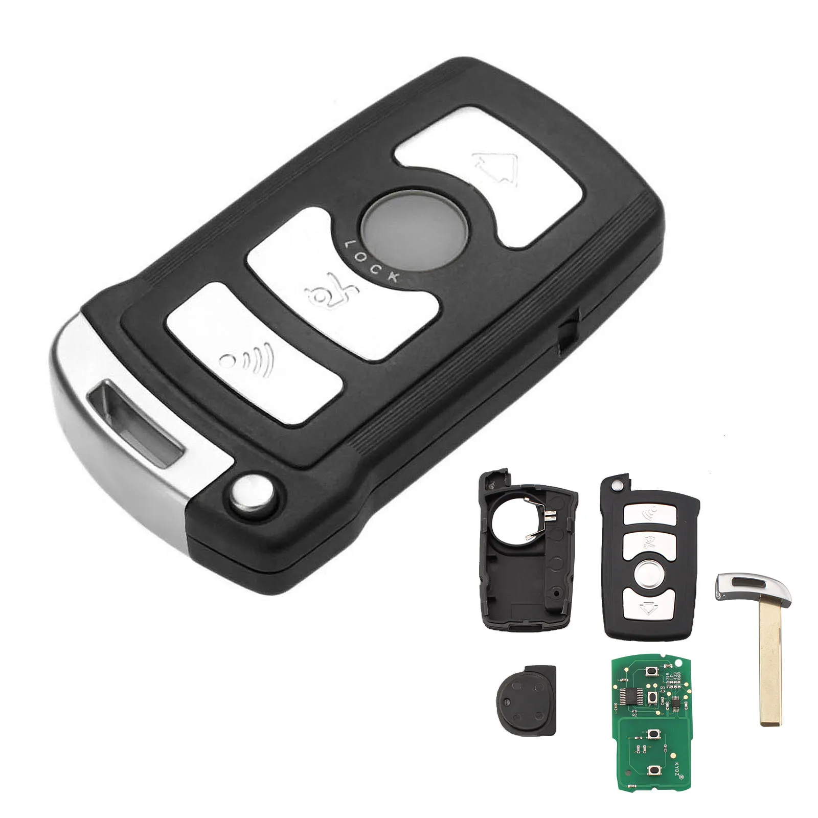 1 шт. PC7992 4 кнопки полный дистанционный ключ для автомобиля чип PCF7945 315 Гц CAS1 CAS2