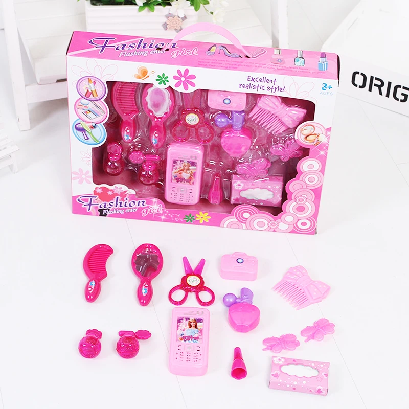 Игрушка для макияжа девочек детская игрушка набор парикмахерских