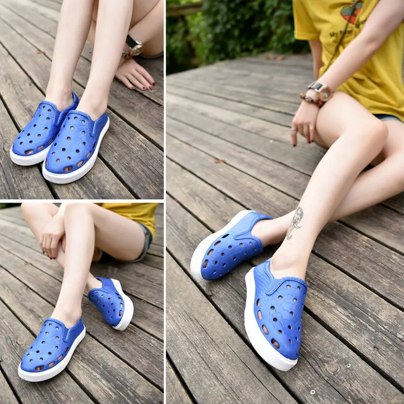 Мужские уличные сандалии удобная садовая пляжная обувь с отверстиями новые