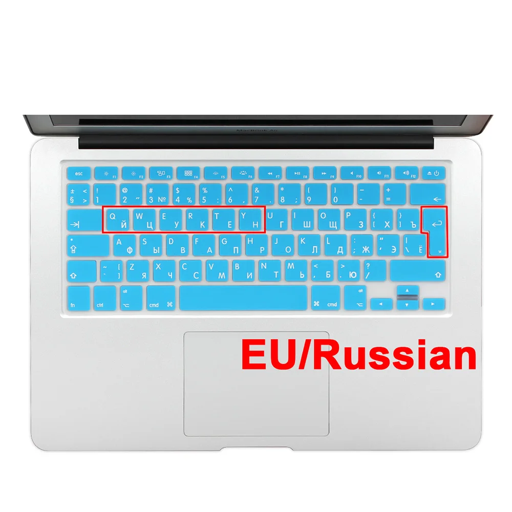 Европейская версия русские силиконовые наклейки на клавиатуру защитный чехол