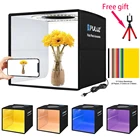 Складной мини-софтбокс со светодиодной подсветильник кой, софтбокс для студийной съемки, софтбокс, 6 фоновых бумаг, 12 цветов