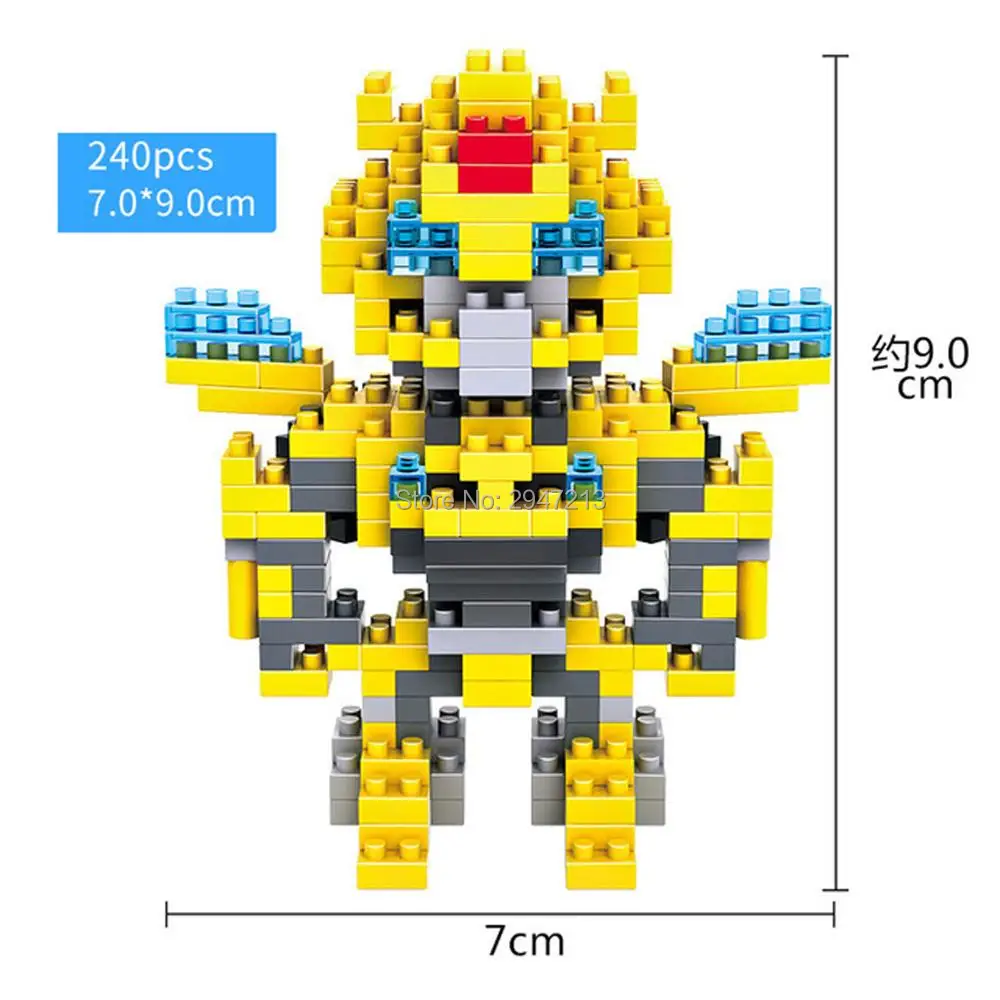 

hot Lepining creators classic super Robot war Bumble bee Transformation Megatron model mini micro diamond Block bricks toys gift