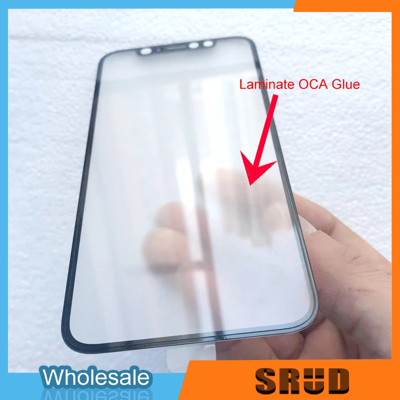 5 шт./лот, внешний экран, стекло, лен, ламинированный OCA клей для iPhone X Xs Max 11 Pro/11 Pro Max, замена панели