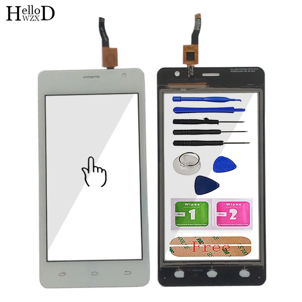 

4.5'' Mobile Touch Screen Digitizer Sensor For Nomi i4510 Touch Screen Panel Front Glass TouchScreen Repair Tools Adhesive