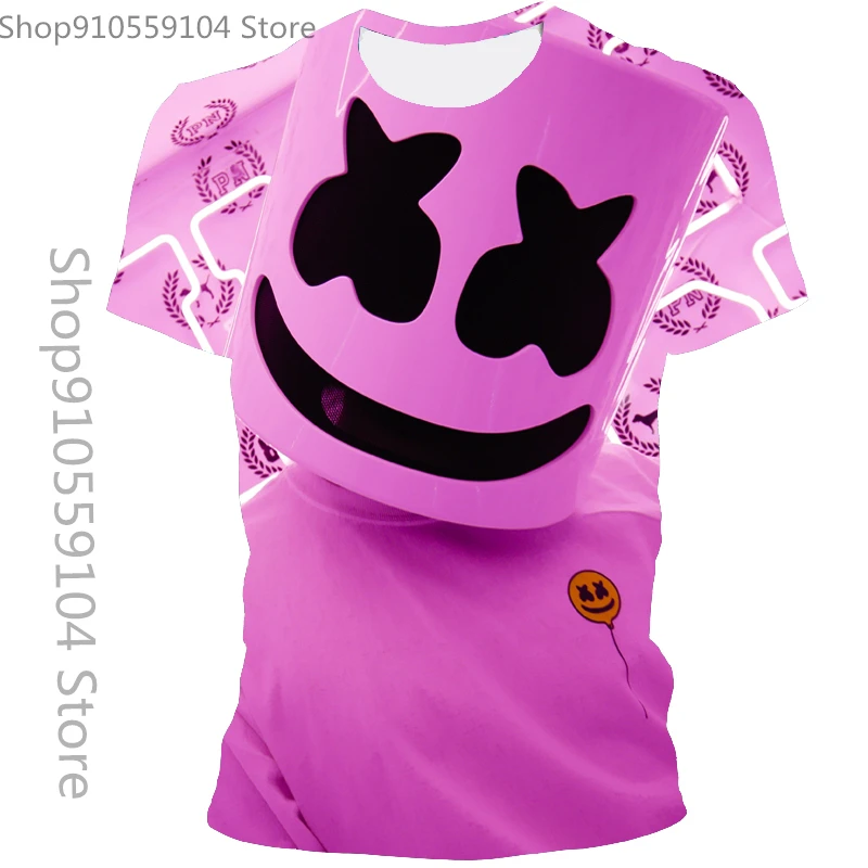 

2021 Summer Fashion Boys Girls Kids 3D Printed T-shirt Casual Harajuku Style Hip Hop Smiley Kids 4T-16T