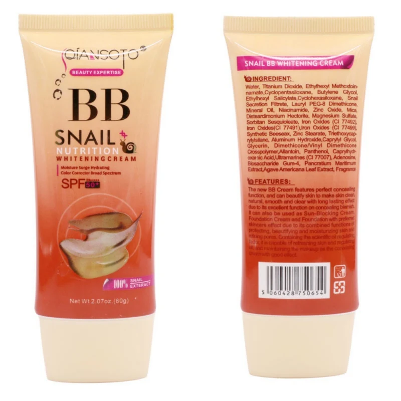 Натуральный улиточный bb крем интенсивное осветление отбеливание кожи