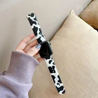 Ремешок с коровьим рисунком для Apple Watch, браслет с геометрическим принтом для IWatch Series 6 5 4 3 2, 44 мм 40 мм 38 мм 42 мм