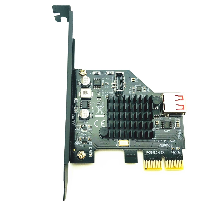 

Asm3142 Chip 10Gbps USB3.1 Gen 2 Type-E 20-Pin Expansion Card USB 2.0 Pci Express 3.0X2 Suitable for Desktop Pc Computer