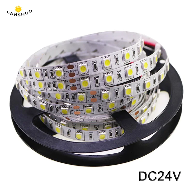 Светодиодная лента 5050 DC24V RGB светодиодный светильник Водонепроницаемая 60LED/M