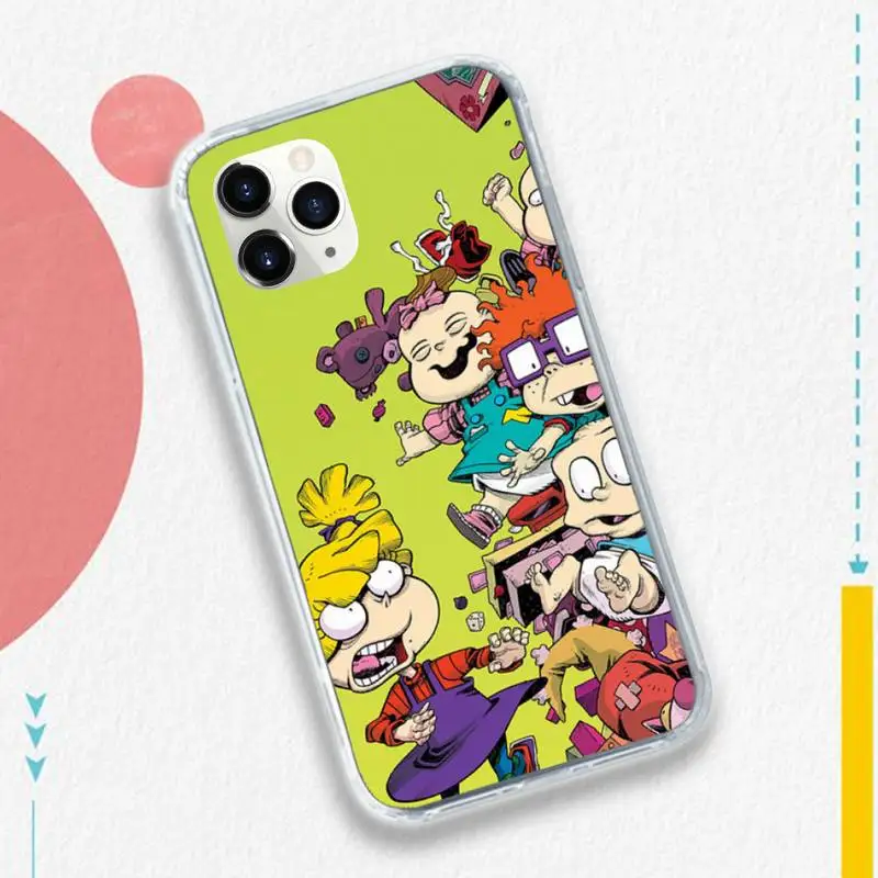 

Rugrat Cute funny Cartoon high quality luxury Phone Case shell for iPhone 11 12 pro XS MAX 8 7 6 6S Plus X 5S SE 2020 XR