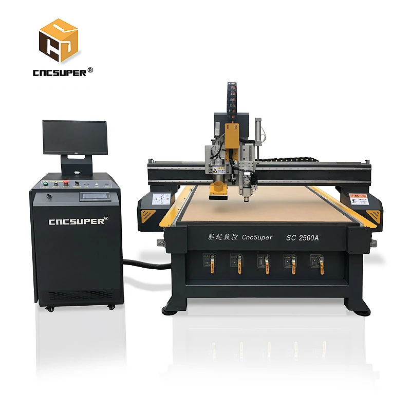 Сертифицированный CE акриловый фрезерный станок с ЧПУ 3D камерой и осциллирующим