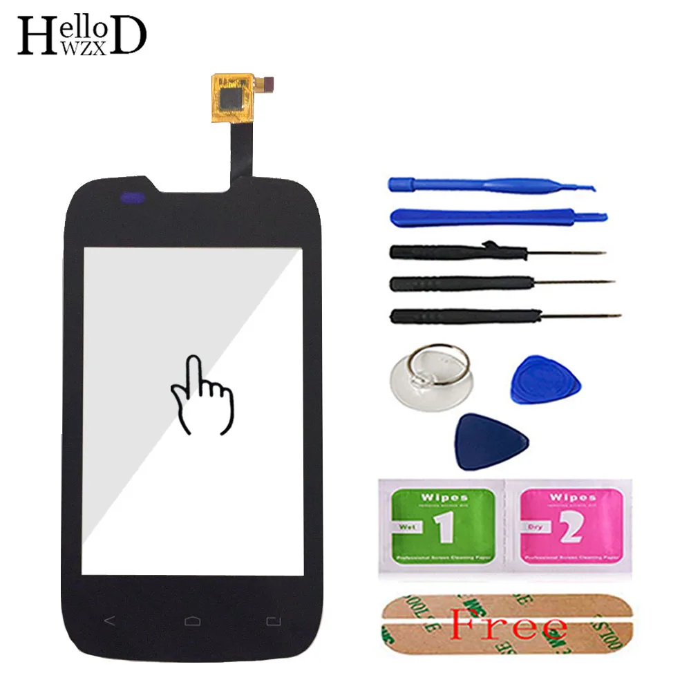 

3.5" Touch Screen For Fly IQ431 IQ 431 Touch Screen Digitizer Panel Flex Cable Front Glass Sensor Repair Parts Tools Adhesive