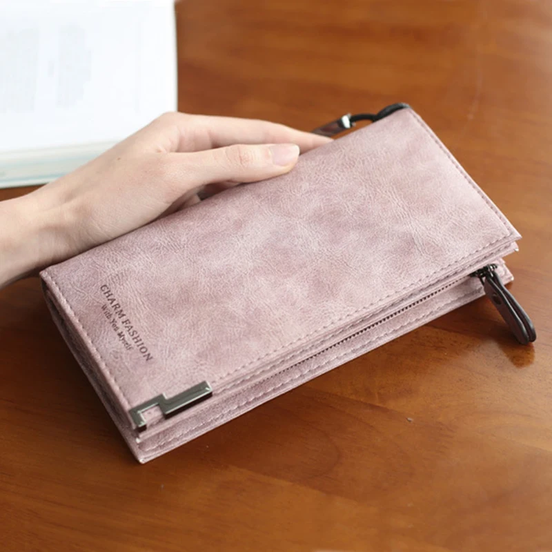 Кожаный женский кошелек для телефона Женский сумки дорожный женские кошельки