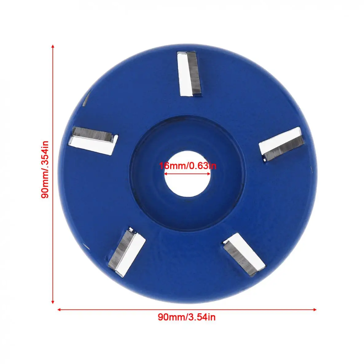 5 Tooth 90mm 16mm Wood Carving Disc Tool Angle Grinder Accessories Milling Cutter Flat Type Fit for Grinding Plane | Инструменты