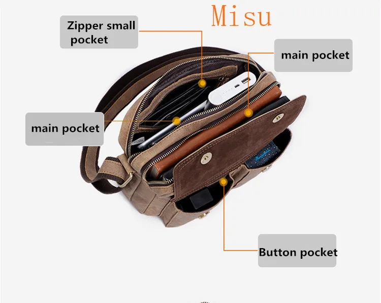 

New Genuine Leather Men's Messenger Bag Men Shoulder Bag Casual Business Head Cowhide Crossbody Bag Abrasive leather Man Bags