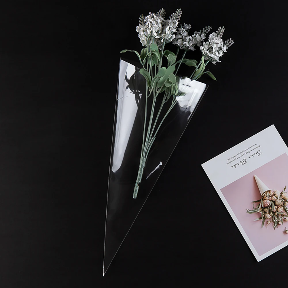 Прозрачные одноразовые пищевые пакеты шт./пакет треугольные для свадьбы дня