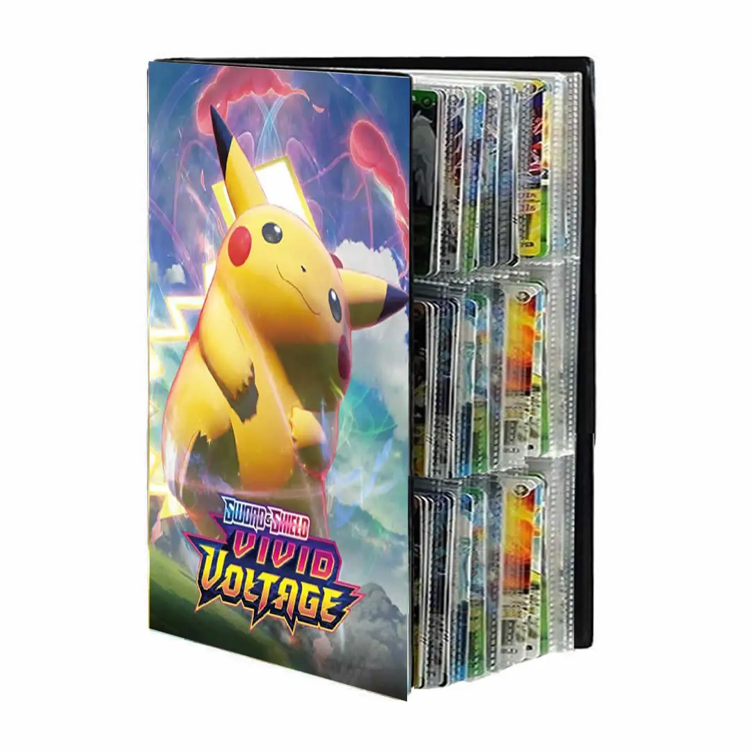 Альбом для карт Pokemon 432 книга аниме карта игра карты покемона мультяшный 9