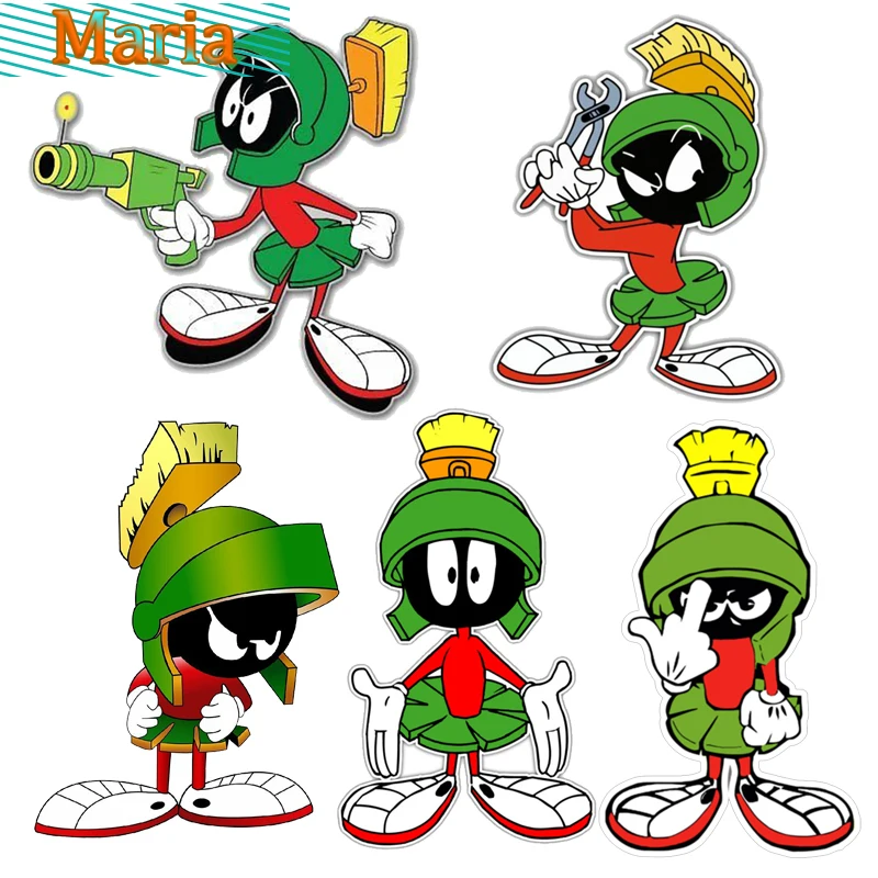 

Marvin The Martian Kids Vinyl Car Sticker USA Car/truck/MacBook/laptop and Aders Auto Parts Bumper Motorcycle Helmet Decals