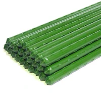 new 25 pack garden stakes metal plastic coated plant cage supports climbing for tomatoestreescucumberfencesbeans40cm