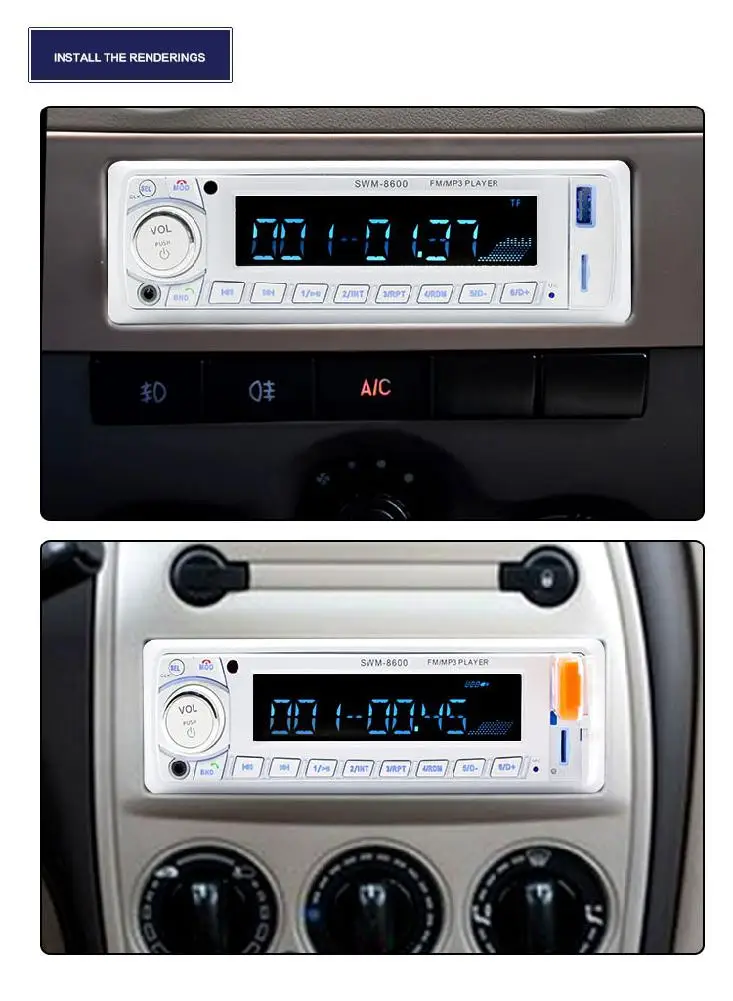Автомобильный радиоприемник Dragonpad с Bluetooth MP3 цифровой усилитель mp3-плеер USB 2 0 12 В 4