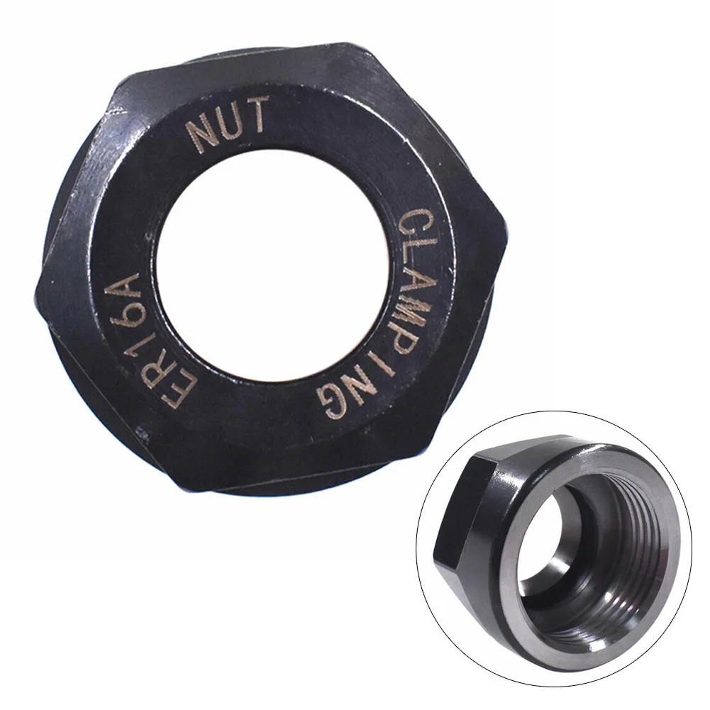 

ER16 A Type Collet Clamping Nut For CNC Milling Chuck Holder Black CNC Milling Machine Chuck Nut Cutting Machine Adapter Tool
