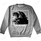 Толстовка мужская хлопковая с длинным рукавом и круглым вырезом, в стиле аниме