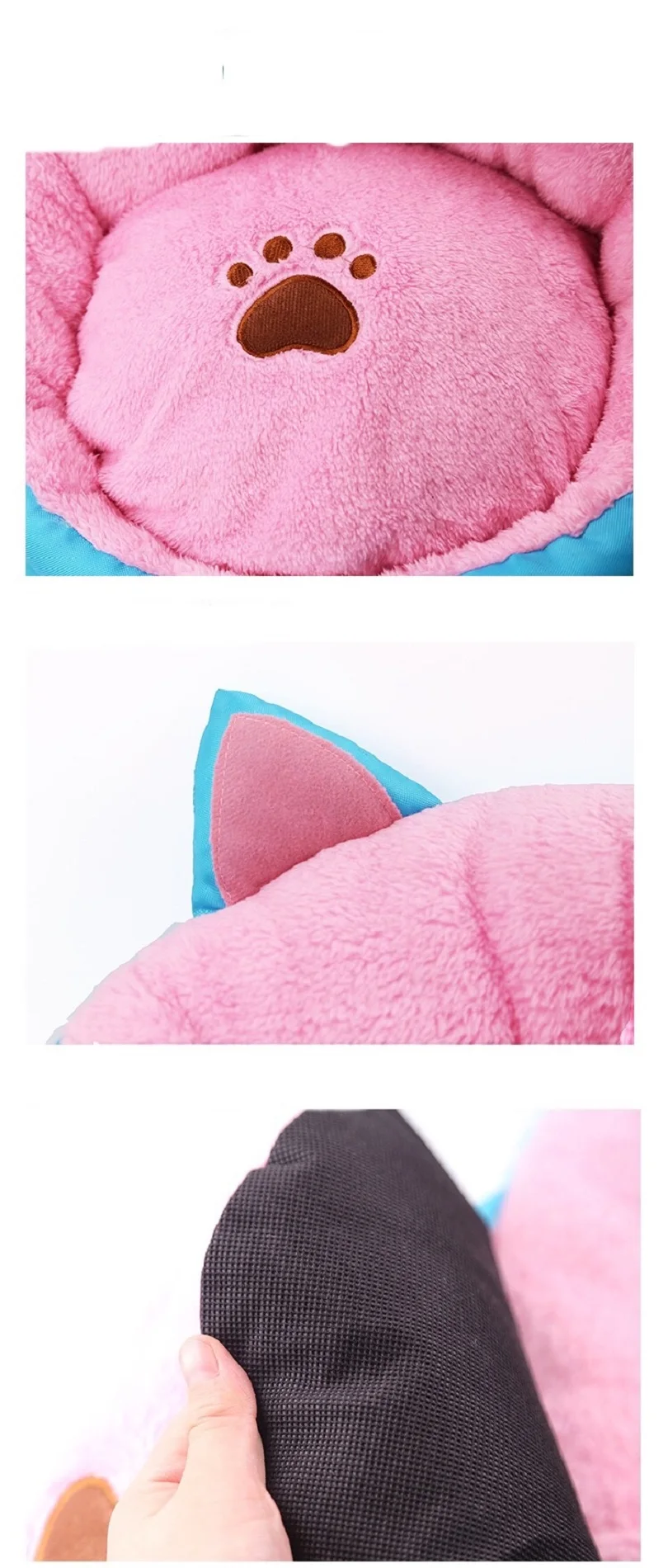 

The cat's ear Cat bed around warm pet bed house plush dog bed warm sleeping bag sofa cushion nest puppy cat kitten