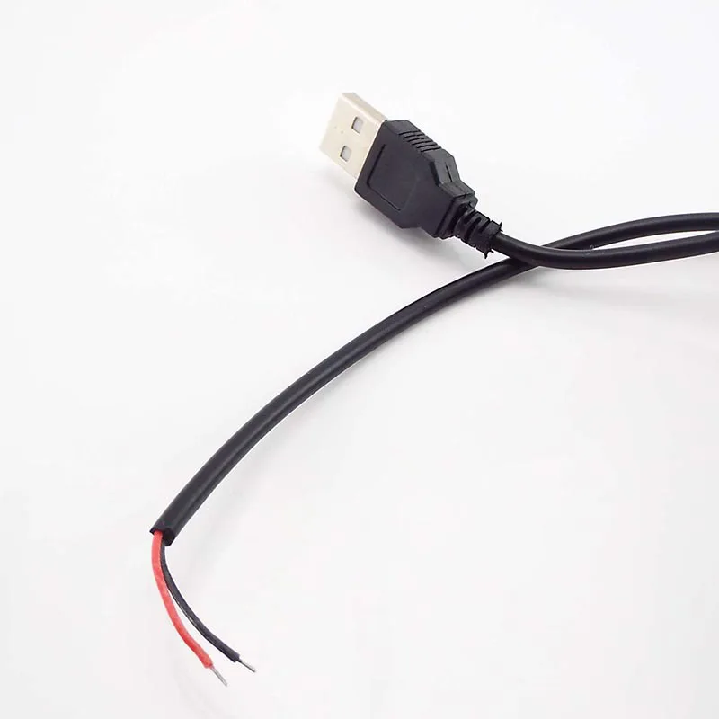 2-контактный Удлинительный USB-кабель длиной 2 м кабель питания светодиодный ными