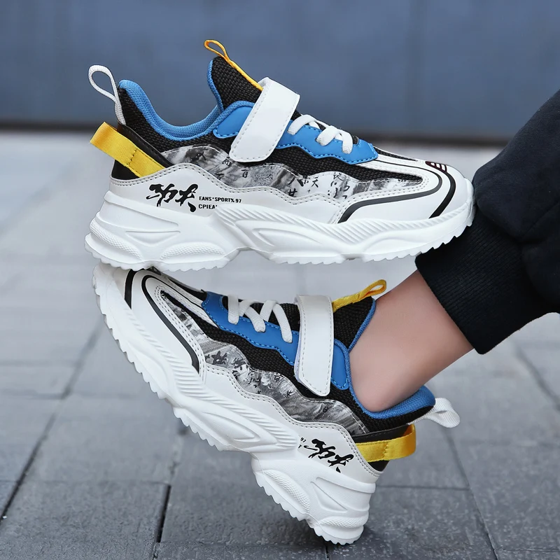 

Best Selling Boys Kids Casual Sneakers Soft Sole Kid Boy Sport Shoes Leather Teenager Shoe for Boy Brand Children School Shoes