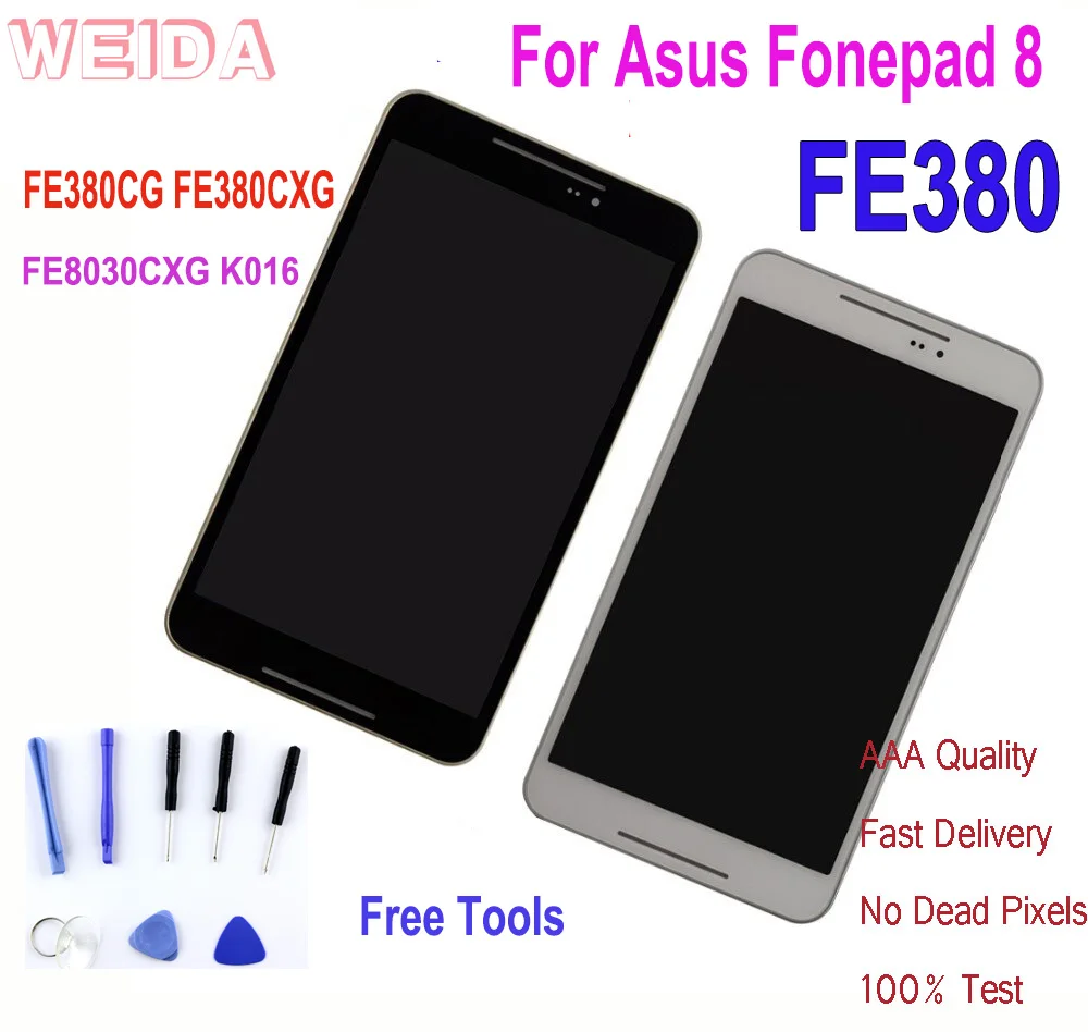 Новые 8 &quotдля Asus Fonepad FE380 FE380CG FE380CXG FE8030CXG K016 ЖК дисплей Дисплей кодирующий