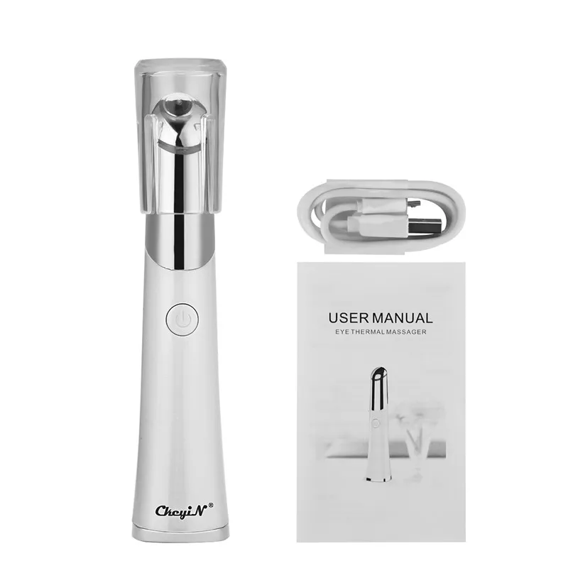 

Electric Eye Massager Vibrating Eye Thermal Massager LED Photon Light Therapy Eye Care Bar Facial Slimming Lifting Massage Stick