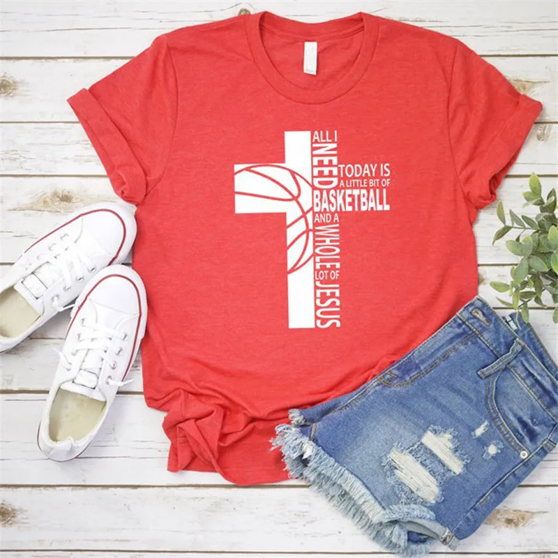 

Jesus Cross Print Christian Tshirt Women Cute Graphic Tees O-neck Short Sleeve Casual T shirt Harajuku Summer Female T Shirts