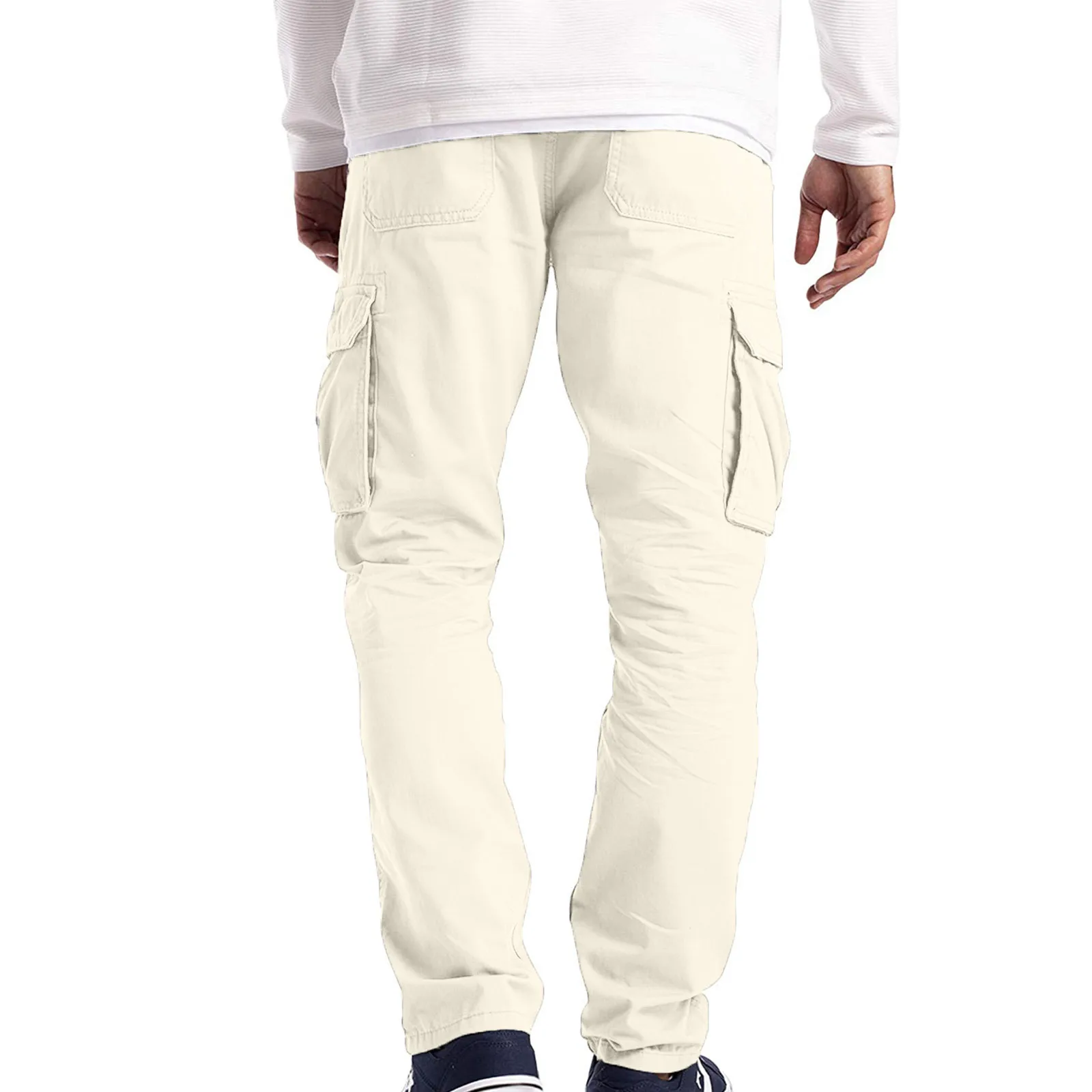 

2021 Fashion Men's Cargo Trousers Work Wear Combat Safety Cargo 6 Pocket Full Pants Men's Clothing pantalon cargo homme