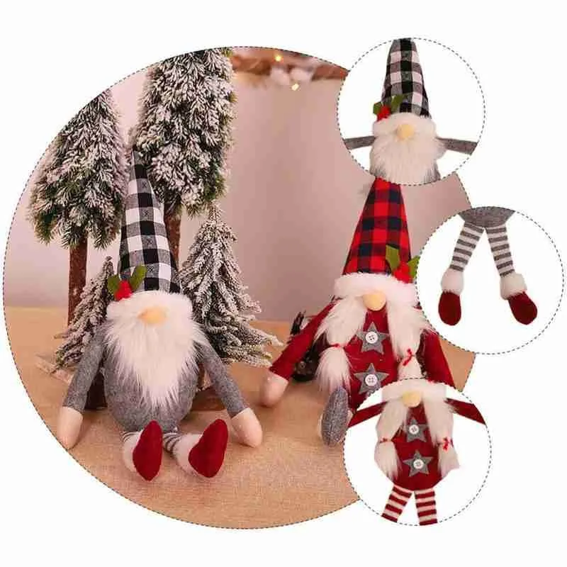

1pc Christmas Curtain Buckle Forest Old Man Curtain Doll Merry Claus Buckle Decor Santa Christmas Curtain Xmas Buckle Facel E4K5
