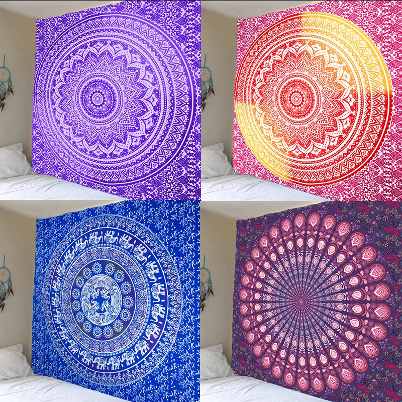 Горячая Распродажа Мандала настенный гобелен ткань постельного белья в