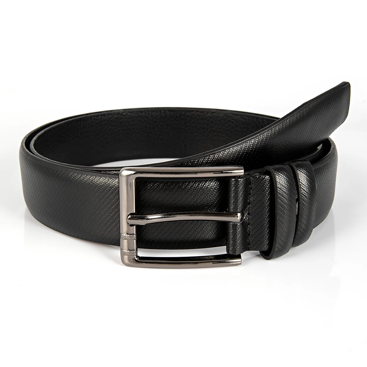 

Men's Square Buckle Black Business Bbelt