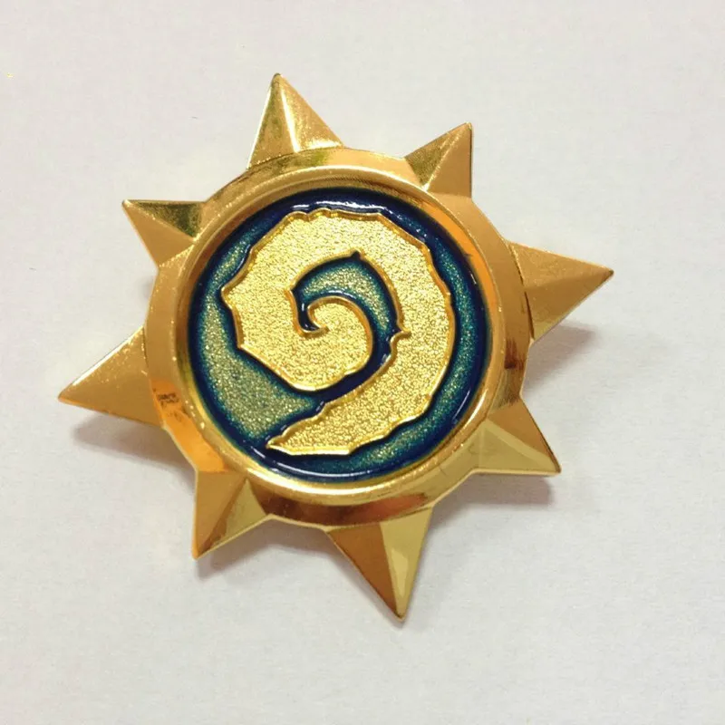 Эмаль золотого тона, брошь герои Warcraft, броши для мужчин и женщин шт.