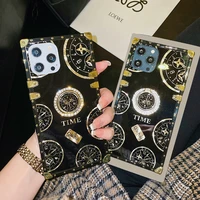 Luxury Time Pattern Phone Case for Xiaomi 10T 11T lite Poco Pro Note Pro Bling Ring Holder Cover