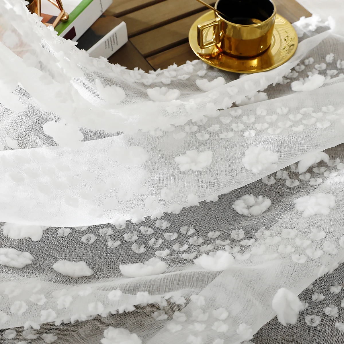 4/2/1 шторы на окна пасторальные с отверстиями романтичные тюлевые Современные