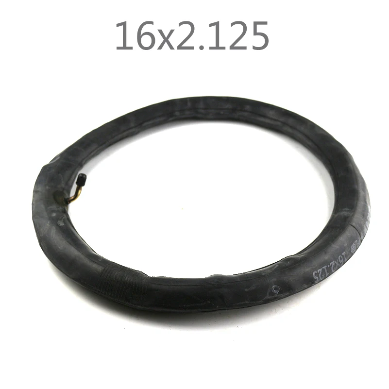 inner tire Good Quality Electric Bicycle Tires 16x2.125 Inch Electric Bicycle Tire Bike Tyre Inner Tube Size 16*2.125 with A Bent Angle - Цвет: inner tire