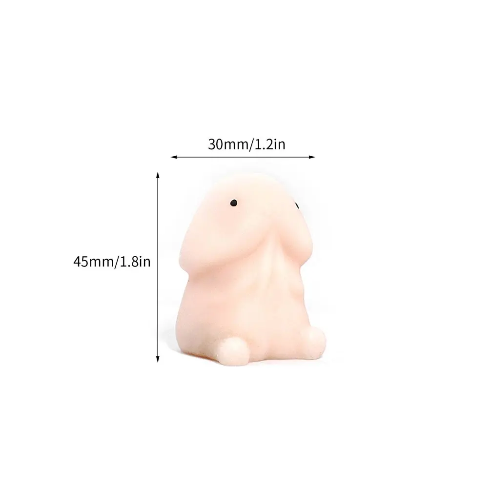 Забавная игрушка в форме пениса с медленным отскоком из искусственной кожи