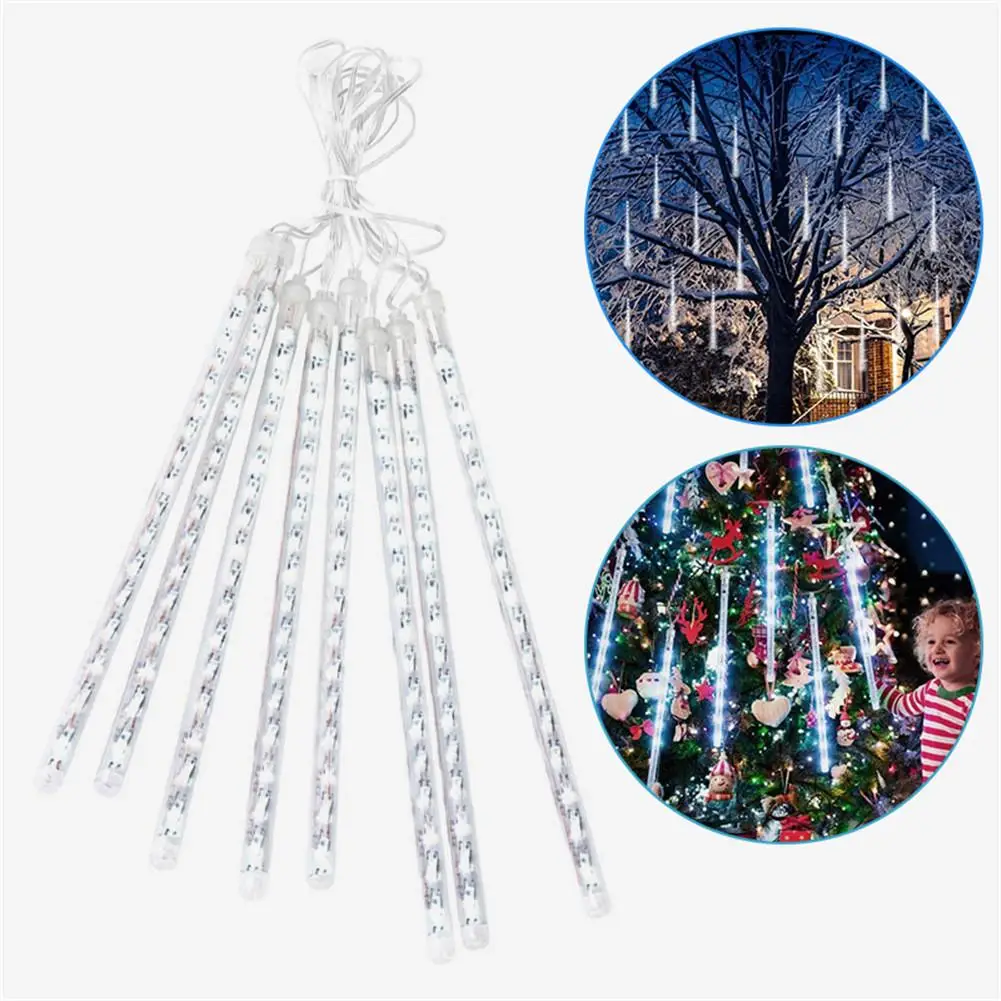 8 шт. метеоритный дождь светильник Водонепроницаемый гирлянды светодиодные s для