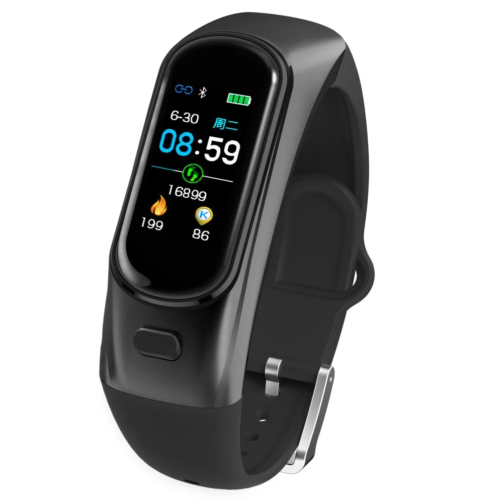 Умные часы H109 с Bluetooth беспроводные наушники монитор кровяного давления и пульса