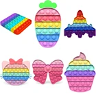 Радужная пузырьковая игрушка-антистресс из силикона