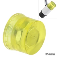 35mm yellow rubber hammer head double faced work glazing window beads hammer with replaceable hammer head nylon head mallet tool